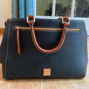 Large Dooney and Bourke black leather purse new with tags